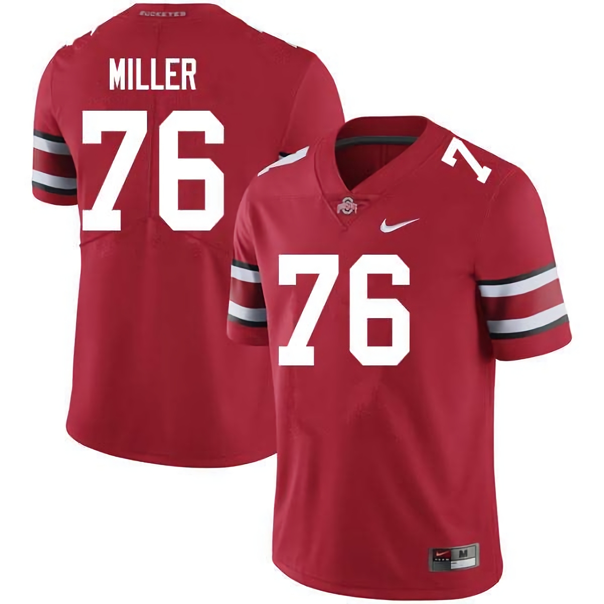 Harry Miller Ohio State Buckeyes Men's NCAA #76 Nike Scarlet College Stitched Football Jersey YEF3056EV